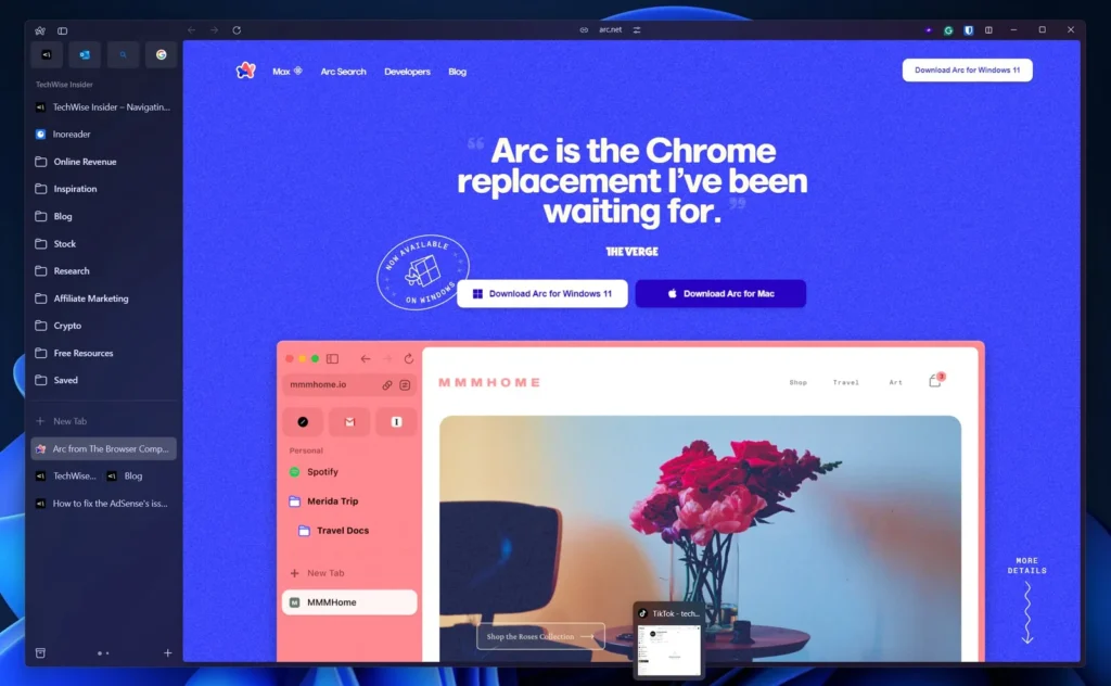 Pengguna Arc Browser Kecewa Setelah Pengumuman Pembatalan Rilis Arc 2.0 2 The Arc Browser in Windows 1