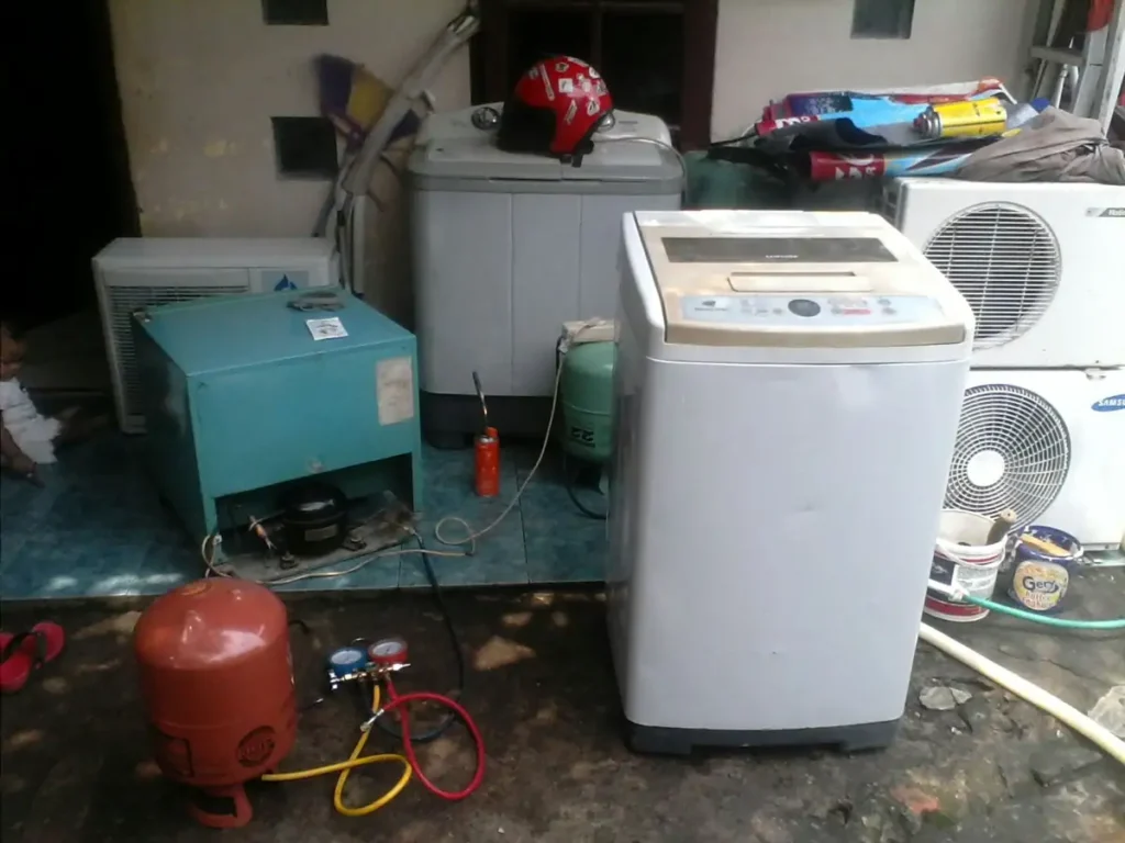 mesin cuci rusak