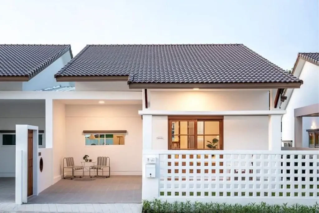 rumah warna putih
