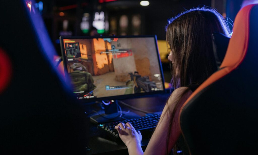 Playing on Gaming Monitor1