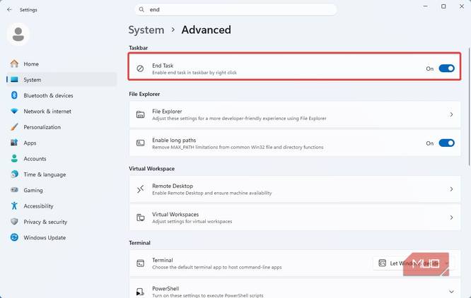 Cara "Sat-Set" Tutup Aplikasi Windows 11 yang Bandel Tanpa Task Manager 1 enabling end task1