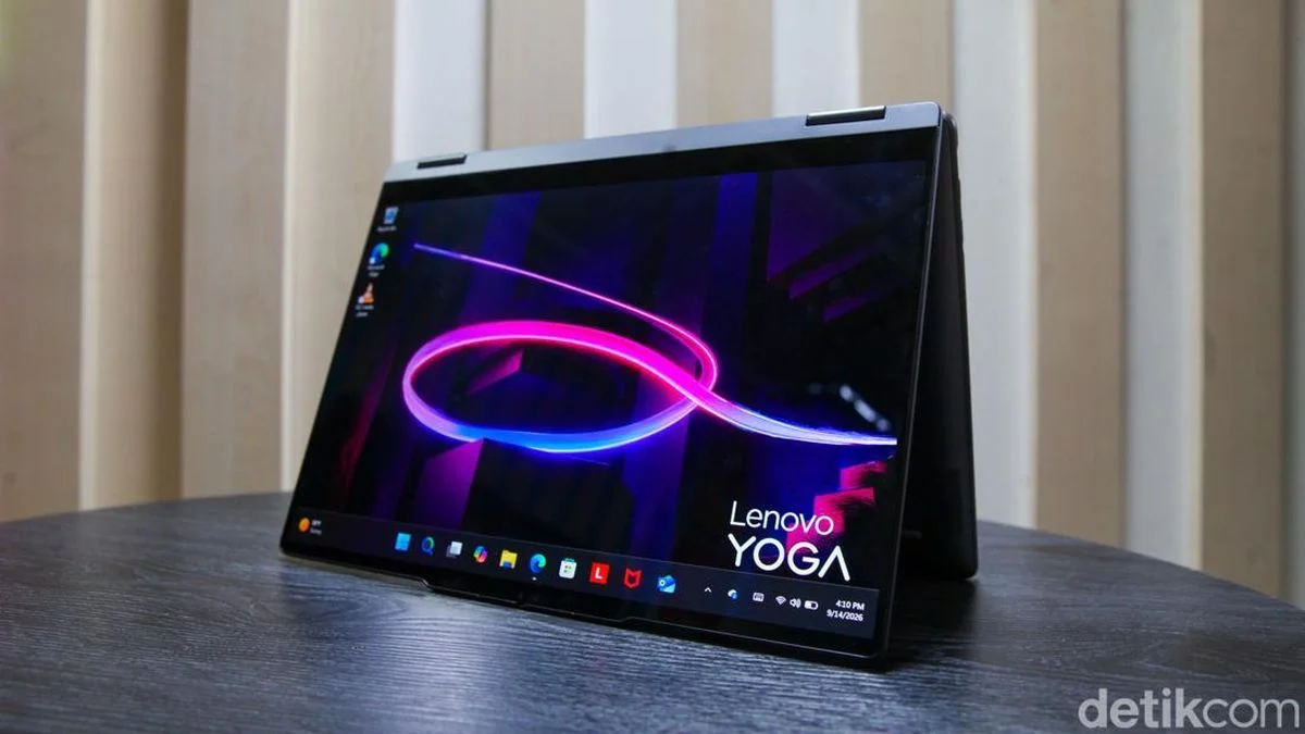 Ilustrasi liputan Laptop AI Lenovo Yoga 7i 2-in-1 Aura Edition Gen 11